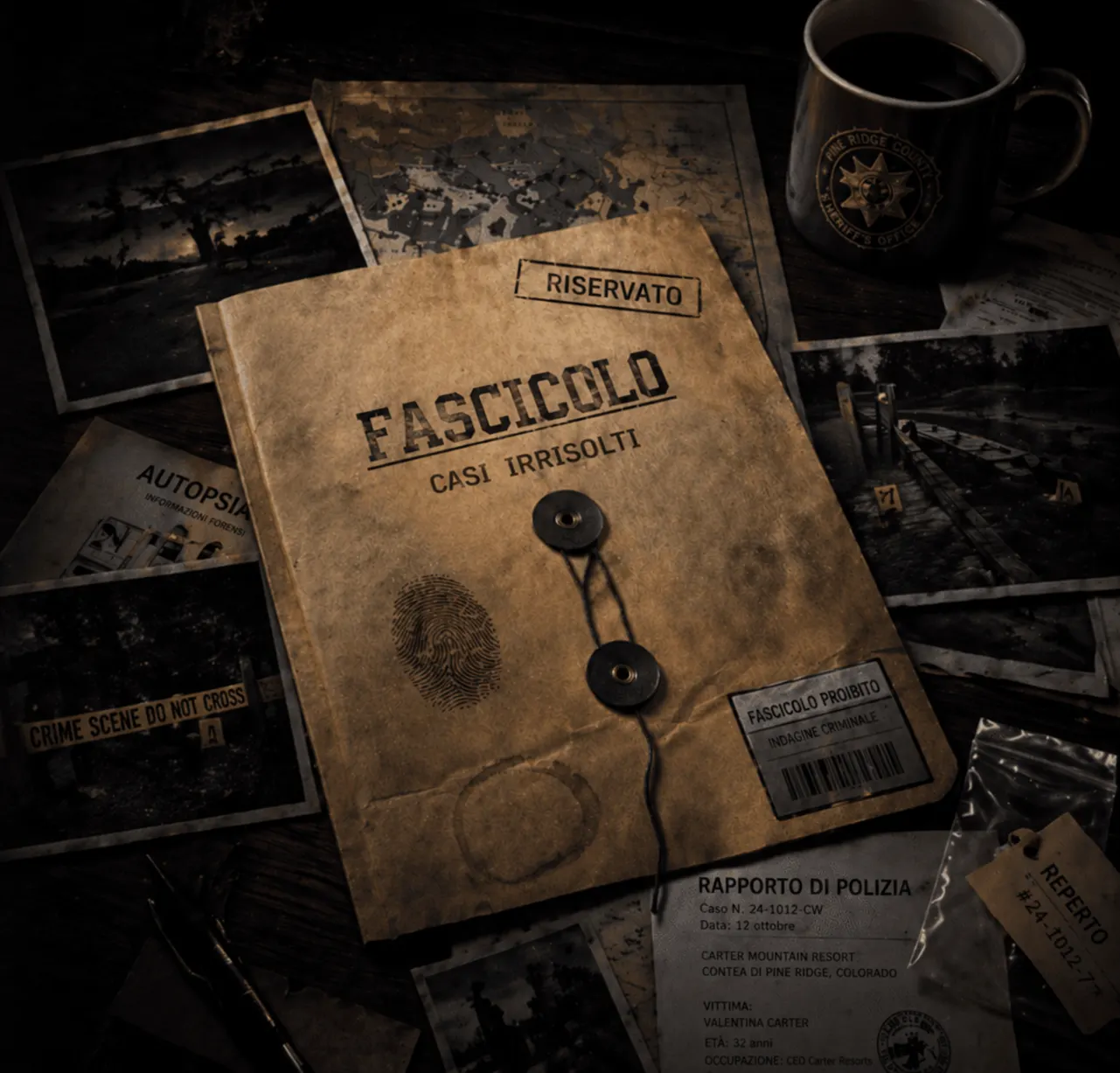 Fascicolo con la scritta Fascicolo Proibito, casi irrisolti