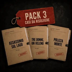 Pack 3 casi da risolvere – fascicolo del caso